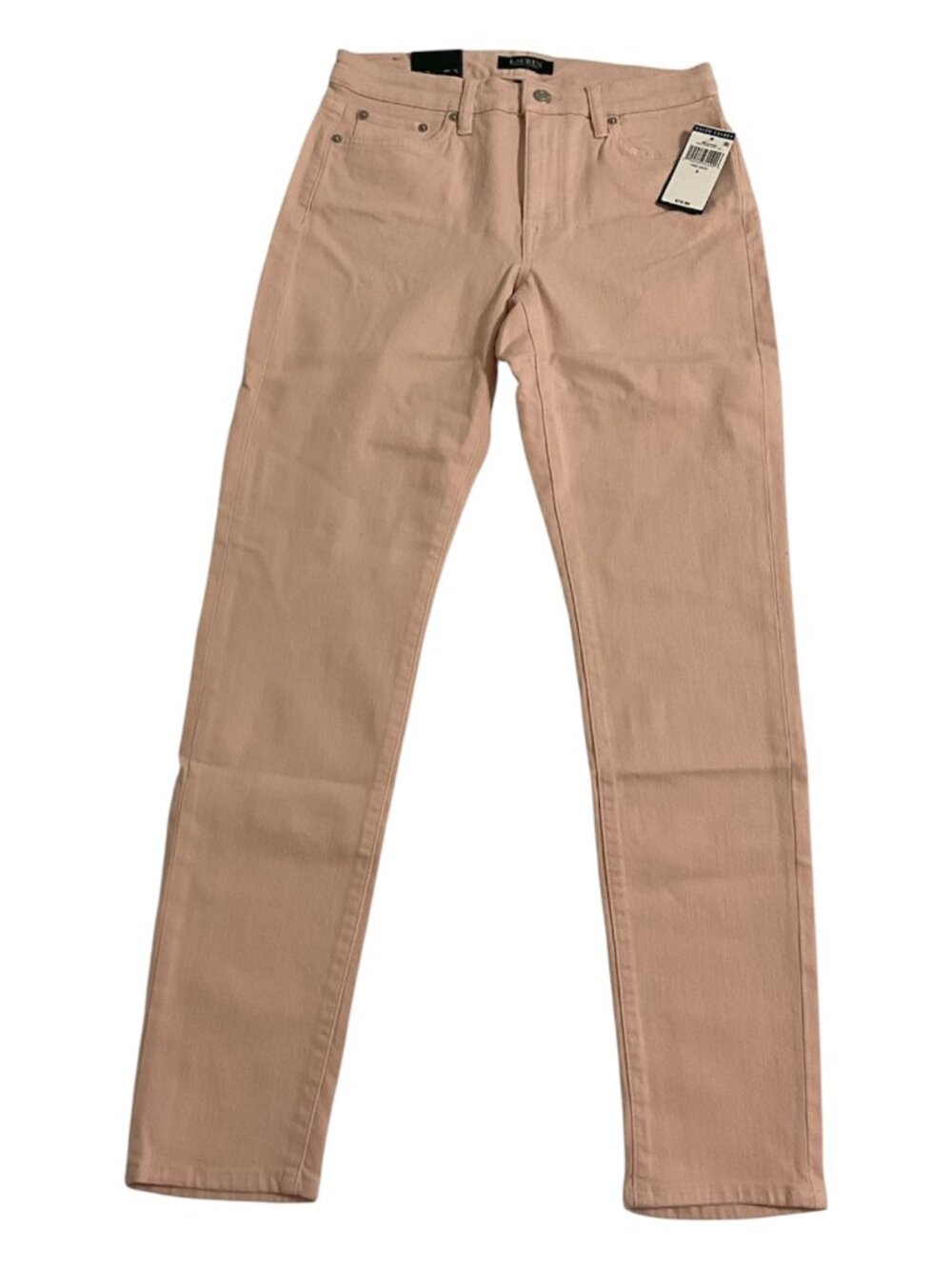 Lauren Ralph Lauren Curvy Skinny Stretch Pink Denim Pants Sizes 6/8 NWT $80 MSRP